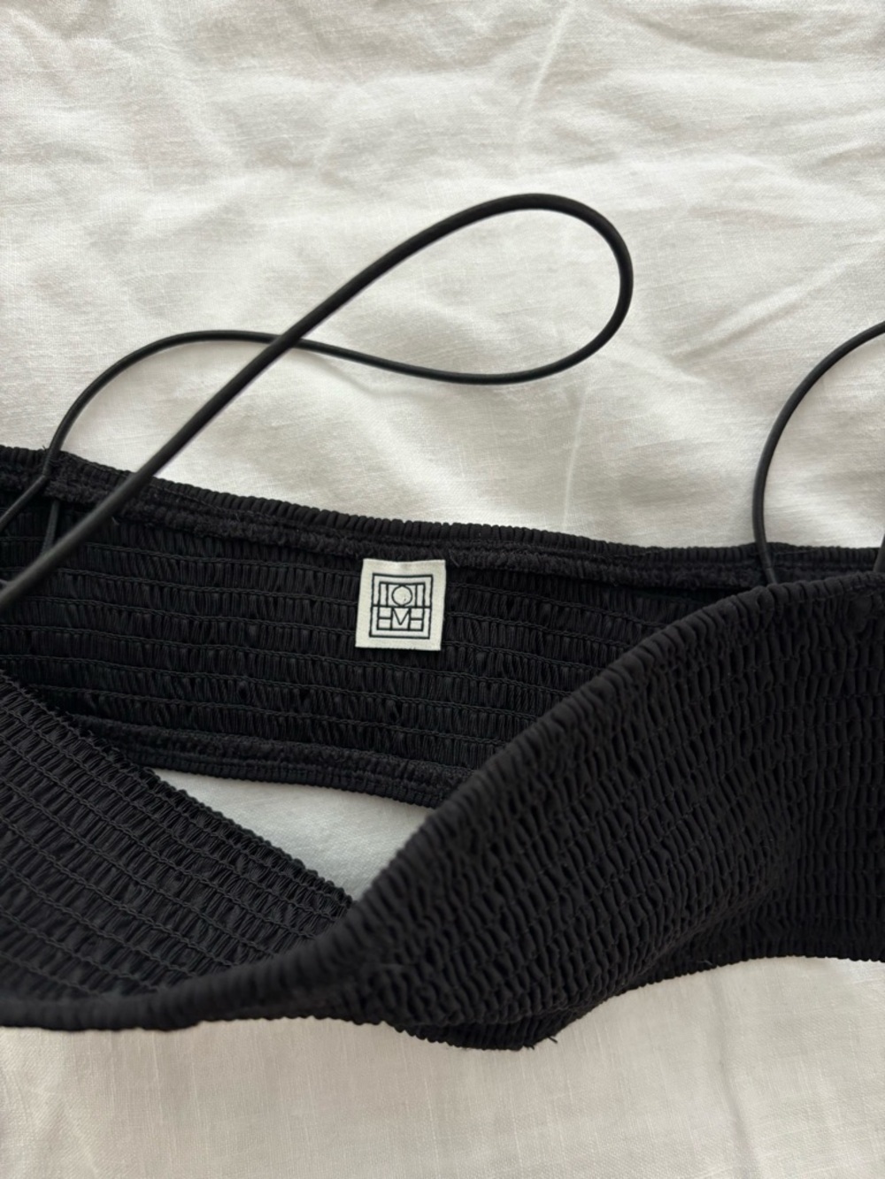 Toteme Smocked Black Bikini - Picture 6 of 7